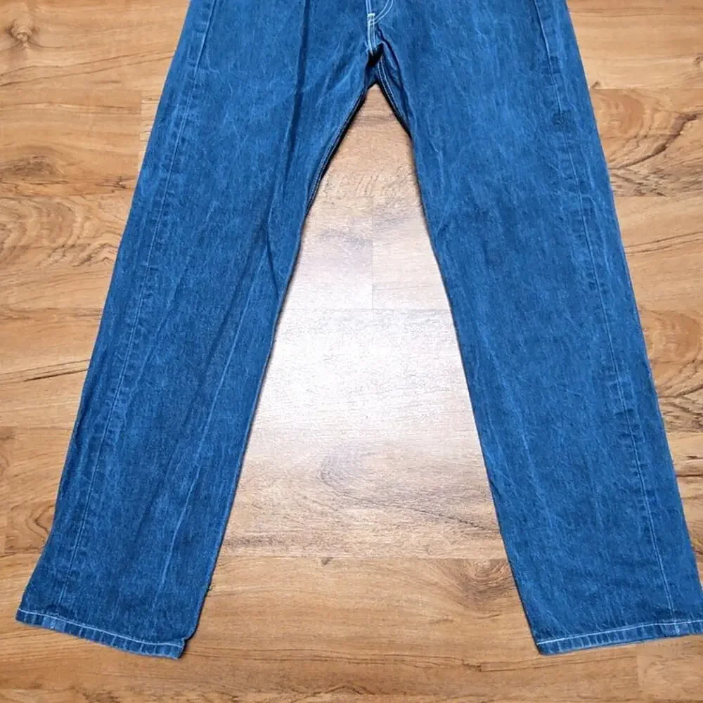 Levi's 501 Mens Jeans Straight Fit Medium Wash Denim 34x34 Classic Blue